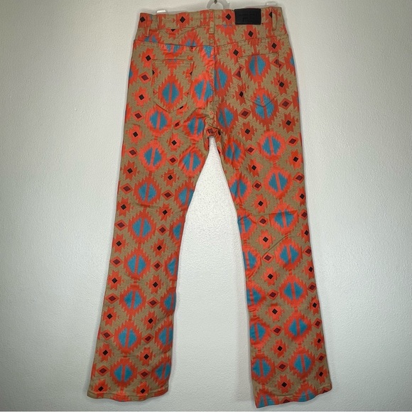 Fallon Taylor Ranch Aztec Flare Bootcut Jeans Southwest girls size 14 - Picture 5 of 10